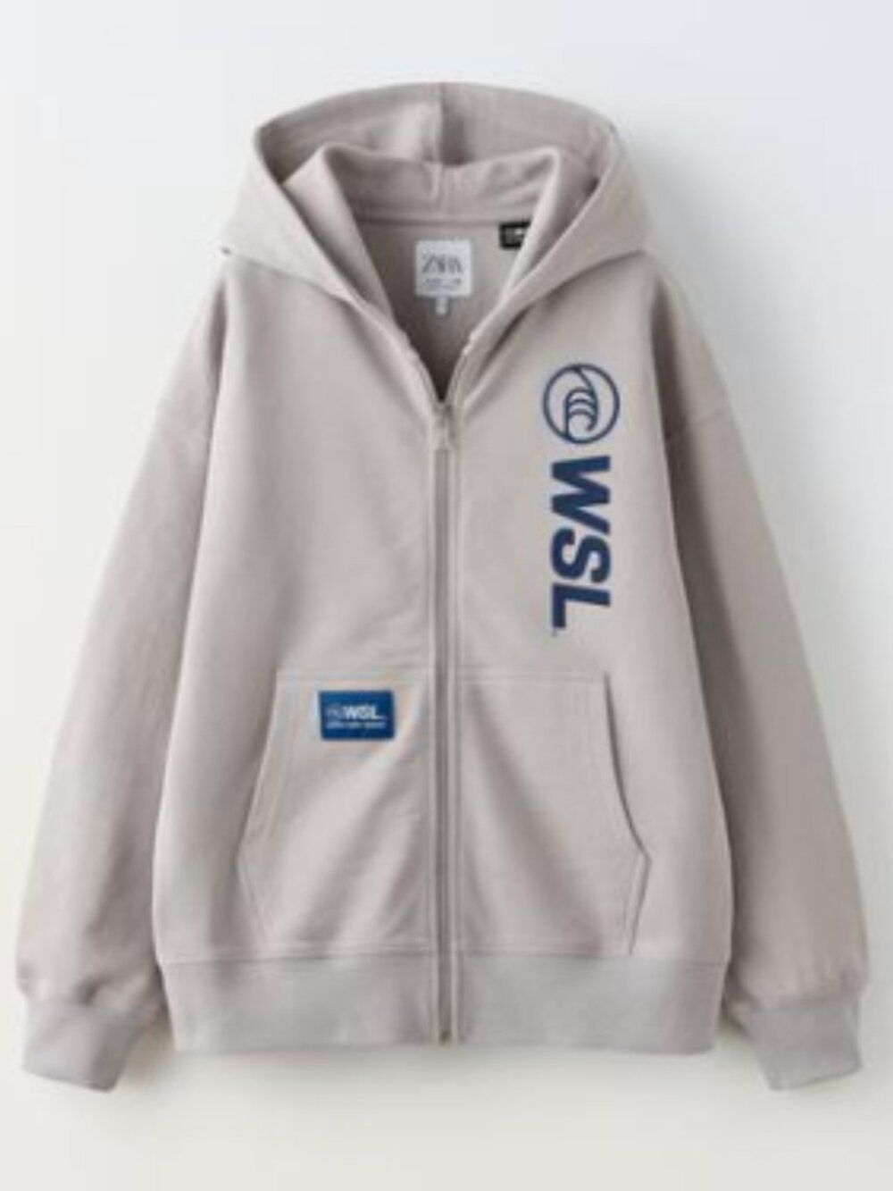 NWT Zara Kids WSL Full Zip Grey Sweatshirt